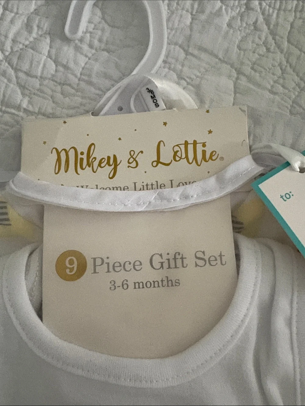 Baby 9-Piece Gift Set - Gray & Cream Elephant